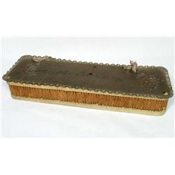 VINTAGE NECK TIES BOX W/ VELUMN LID - Approx. 10"