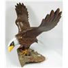 Image 1 : CARVED WOODEN EAGLE STATUE - Approx. 10.5" tall