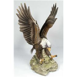 ROYAL CROWN EAGLE SCULPTURE - SIGNED - Approx. 10.