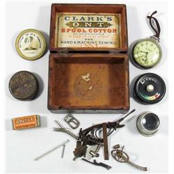 LOT OF VINTAGE MISCELLANEOUS TREASURES IN CLARK'S