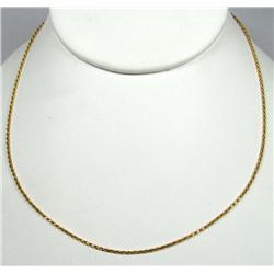 18K GOLD LADIES NECKLACE - 4.1 GRAMS - APPROX. 16"