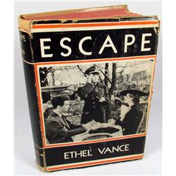 1939 "ESCAPE" HARCOVER BOOK W/ DUSTJACKET