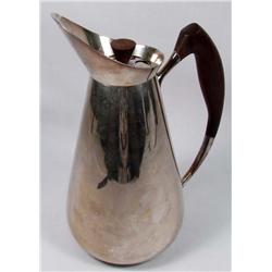 VINTAGE DANISH COFFEE POT W/ WOODEN HANDLE - Appro