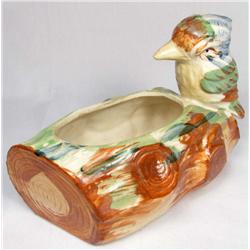 VINTAGE CERAMIC PLANTER W/ FIGURAL BIRD
