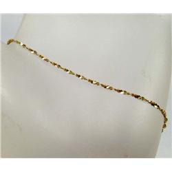 18K GOLD LADIES BRACELET - 1.0 GRAMS - APPROX. 7"
