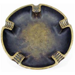 VINTAGE AUSTRIAN BRASS ASHTRAY - Approx. 5.5" diam