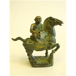 Chinese bronze "Monkey on Horse"