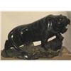 Image 1 : Black jade stone carving of "Tiger"