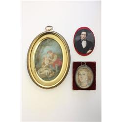 Group lot of three miniatures