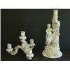Image 4 : 19th c. white porcelain figural candelabra