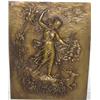 Image 1 : French bronze figural plaque signed C & B