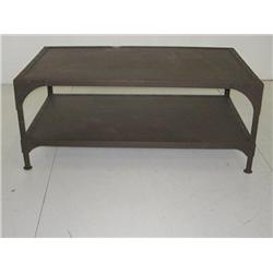 Industrial metal coffee table