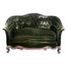 Image 1 : Victorian carved loveseat with tufted back