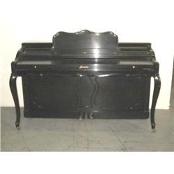 Acrosonic ebony Louis XV style console piano