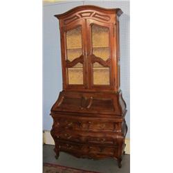 Italian carved Rococo secretary desk