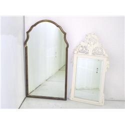 Two mirrors with painted "Birds & Flowers"