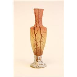 French  art glass vase signed Legras