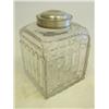 Image 1 : 19th c. Russian silver & crystal tea caddy