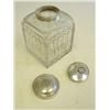 Image 2 : 19th c. Russian silver & crystal tea caddy