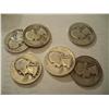 Image 1 : Six 1940 Washington Quarters
