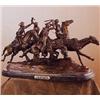 Image 1 : "Old Dragoon" (regular) Bronze Sculpture by Frederic Remington. 13"H x 23.5"L x 11"W