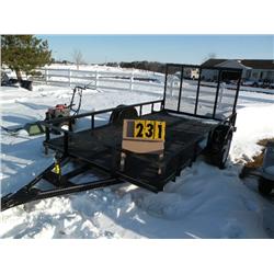 2010 J&W 6X12 rampgate trailer NEW             SN-5E5US1217AL001857