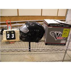 Black full face helmet