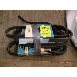 9 unused vintage snowmobile belts