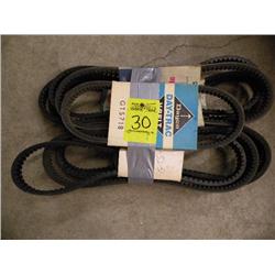 9 unused vintage snowmobile belts