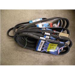 10 unused vintage snowmobile belts