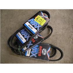 5 unused vintage snowmobile belts