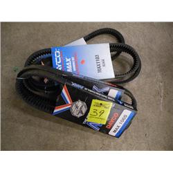 5 unused vintage snowmobile belts