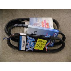 4 unused vintage snowmobile belts