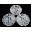 Image 1 : 1936, 36 & 37 WALKING LIBERTY HALF DOLLARS