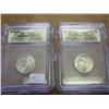 Image 1 : 2005-P/D BISON NICKEL ICG MS67, 2 SLABS