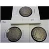 Image 1 : 1907, 10 & 12 LIBERTY "V" NICKELS (ALL FINE +)