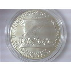 1987 US CONSTITUTION SILVER DOLLAR (UNC)