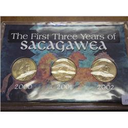 THE 1ST 3 YEARS OF THE SACAGAWEA DOLLAR