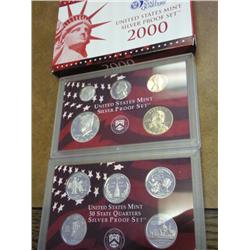 2000 US SILVER PROOF SET