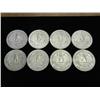 Image 2 : 8 ASSORTED WASHINGTON SILVER QUARTERS