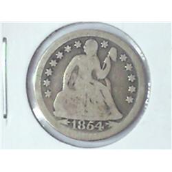 1854 SEATED LIBERTY DIME