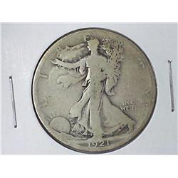 1921-S WALKING LIBERTY HALF DOLLAR (KEY DATE)
