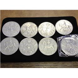 8-1971 GREAT BRITAIN CROWNS (UNC)