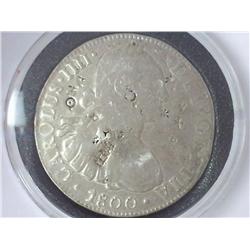 1800 SPANISH COLONIAL SILVER 8 REALES