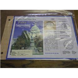 1989-S CONGRESS HALF DOLLAR (AS SHOWN) PF