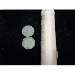 ROLL OF 1945 CANADA ONE CENTS