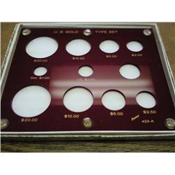 CAPITAL PLASTICS US GOLD TYPE SET HOLDER