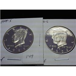 1999-S & 2000-S KENNEDY HALF DOLLARS