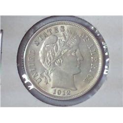 1912 BARBER DIME (UNC)