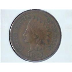 1887 INDIAN HEAD CENT (EXTRA FINE)
